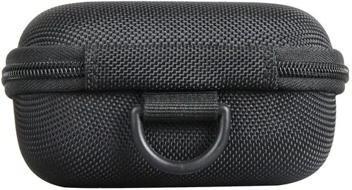 Vista 5 de Hermitshell Funda de viaje para impresora de bolsillo Phomemo M02 / Phomemo M02 Pro/Phomemo M02S (negro exterior + interior azul claro)