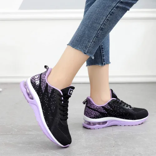 Vista 6 de GANNOU Air Athletic - Tenis para mujer, de moda, para el gimnasio, deportes, correr, trotar, tenis y acondicionamiento físico, tallas 5.5-11