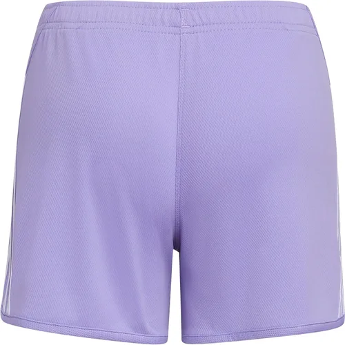 Vista 2 de adidas Pantalones cortos de malla con cintura elástica de 3 rayas para niña