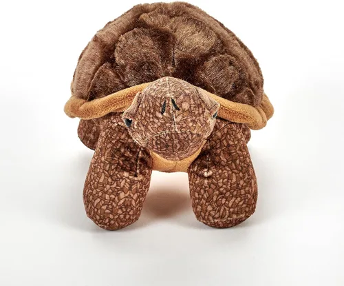 Vista 2 de The Petting Zoo - Peluche de tortuga de granja, regalos para niños, animales de granja salvajes, juguete de peluche de tortuga de 9 pulgadas