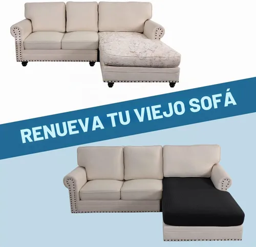 Vista 7 de H.Versailtex - Funda de sofá seccional de 1 pieza, funda deslizante para chaise con forma de L, funda de cojín separada para sofá seccional tanto