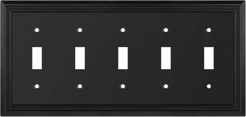 Vista 35 de Henne Bery Sunken Pearls - placa decorativa de pared, placa decorativa de pared, tapa de salida de la placa del interruptor, aleación de zinc sólida