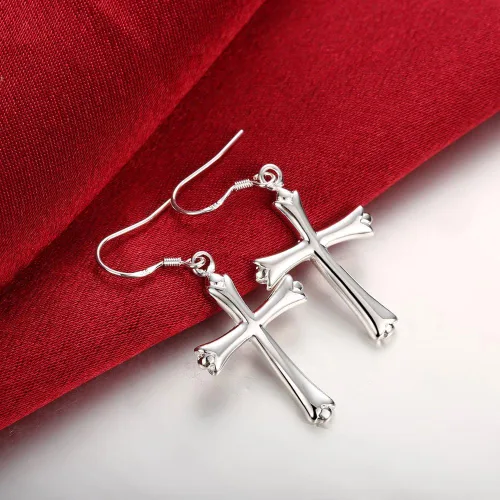 Vista 4 de Aretes de árbol de la vida, joyería de moda, chapado en plata de ley, colgantes de árbol, aretes colgantes colgantes para mujeres y niñas, Metal