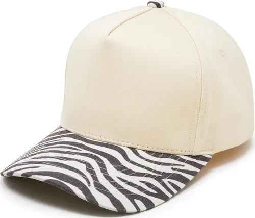 Vista 10 de Funky Junque - Sombreros Snapback de Lona Vintage de Dos Tonos Rayas a rayas - Rojo/Beige