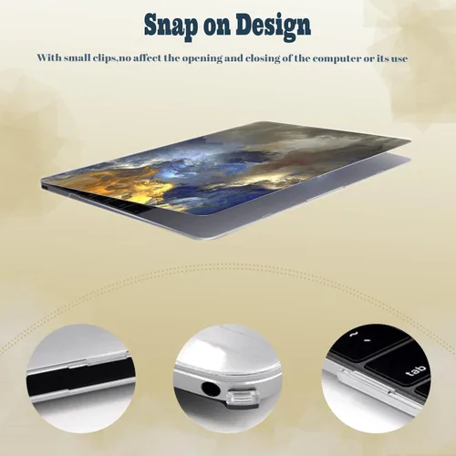Vista 64 de Carcasa para laptop MacBook Air de 11 pulgadas 2015 2014 2013 2012 2011 2010 versión modelo A1465 A1370, Air 11.6 pulgadas a presión funda rígida