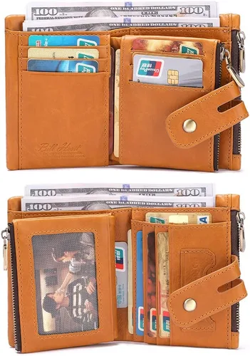 Vista 6 de bill heart Billetera BH0002-Cadena, Marrón, Moda