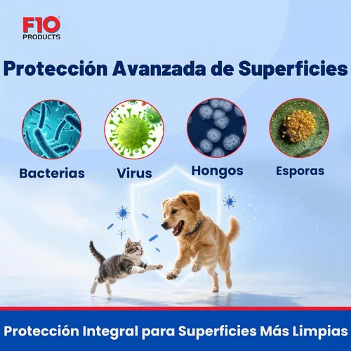 Vista 3 de Desinfectante veterinario F10 de 1 litro (listo para usar)