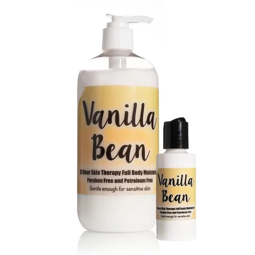 Vista 9 de The Lotion Company Loción de terapia cutánea de 24 horas, fragancia en polvo para bebé, hidratante de cuerpo completo, con aloe vera, sin parabenos