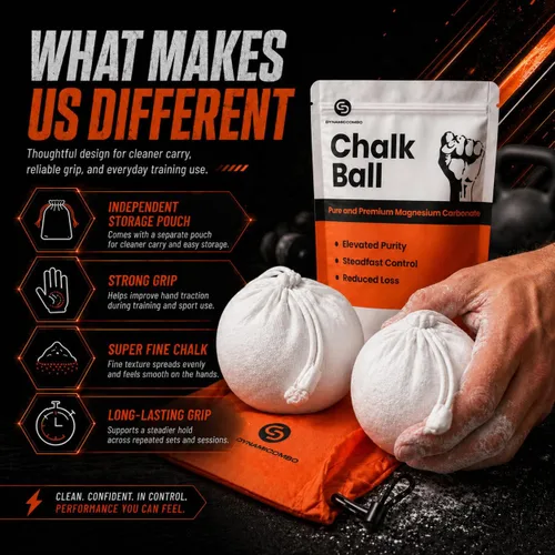 Vista 3 de Refillable Chalk Ball for Climbing & Gymnastics