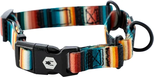 Vista 39 de Wolfgang - Collar de perro Martingala resistente con hebilla de nailon de liberación rápida para caminar y entrenar, estampado BrookTrout, grande