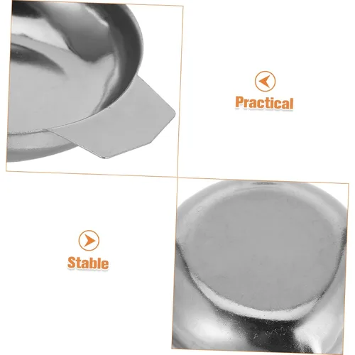 Vista 3 de Hemoton 2 mini bandejas de báscula electrónica, platos de pesaje para alimentos para el hogar, cocina, panadería, uso de precisión, bandeja