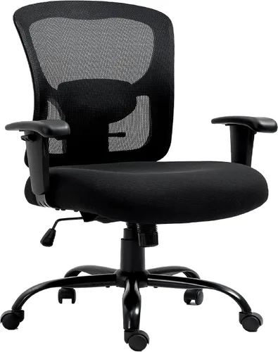 Vista 10 de Silla de escritorio de oficina grande y alta, silla de malla