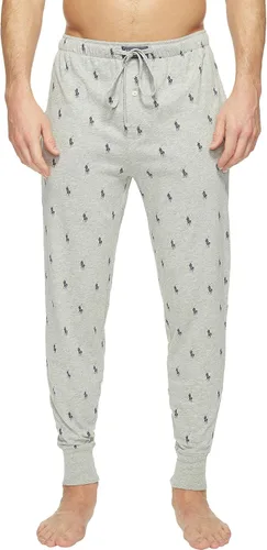 Vista 4 de Polo Ralph Lauren Ropa Interior para Hombre Pantalones Joggers de Punto de Jersey Pony azul marino/crema