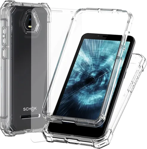 Vista 10 de Ailiber Funda para Schok Volt SV55, esquinas de protección de aire, protector de pantalla, color negro