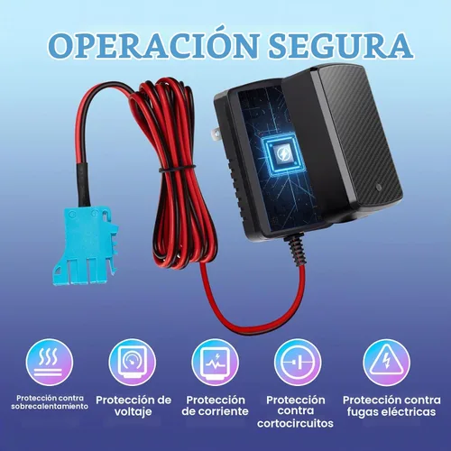 Vista 7 de Cargador de batería de 12 V para juguetes de paseo Peg Perego
