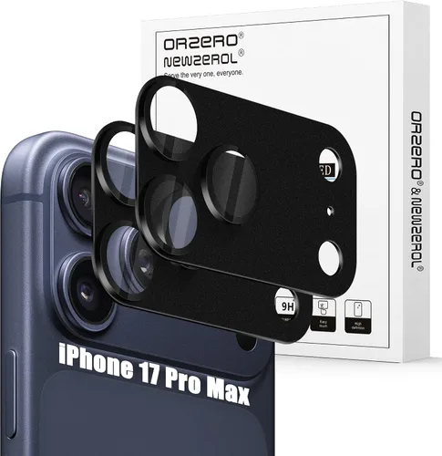 Vista 45 de Orzero Paquete de 2 protectores de lente de cámara compatibles con Google Pixel 9 Pro XL, protector de cámara de metal y vidrio de alta calidad