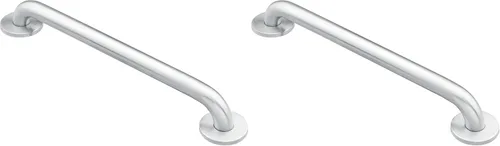 Vista 5 de Moen Home Care Barra de Agarre para Baño de Acero Inoxidable de 18 Pulgadas para Discapacitados, Textura con Rebaba Antideslizante, Producto