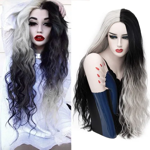 Vista 2 de Mildiso - Pelucas de cabello largo ondulado, bonitas, elegantes, sintéticas, resistentes al calor, 26 pulgadas, A04Z, para mujer, fiestas, cosplay