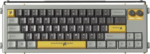 Vista 7 de Shurikey - Teclado mecánico para juegos con interruptor Varmilo EC V2 Moxa retroiluminación LED blanca teclado inalámbrico y Bluetooth para Windows