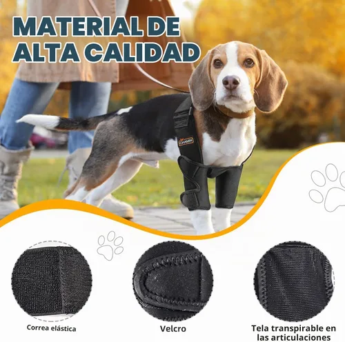 Vista 4 de CHAMIN Codera para perro para hombro y pierna delantera, almohadillas protectoras de codo de perro para higroma, artritis, displasia, úlceras por