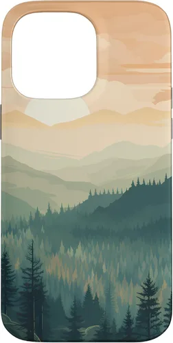 Vista 21 de iPhone 16 Landscape Nature Mountains Trees Case