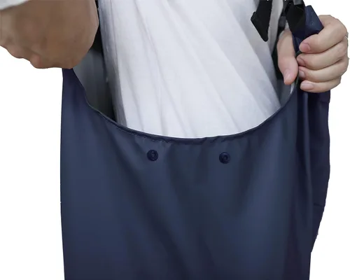 Vista 3 de RainRider Pantalones de lluvia con peto de trabajo para hombres y mujeres, pantalones resistentes al agua, pantalones de trabajo, overol de pesca