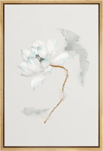 Vista 11 de NWT Juego de impresiones enmarcadas para pared, ramo de flores amarillas, capullos de flores amarillas, ilustraciones de plantas florales, arte