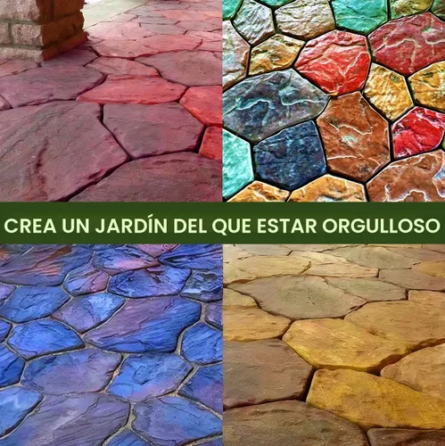 Vista 2 de Molde de cemento ABS de 0.079 pulgadas (0.079 in) para losa – Molde de pavimentador reutilizable – Fundición Pathmaker Garden Pathmate Pavement