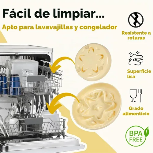 Vista 7 de Cuenco de alimentación lenta para gatos, de melamina, apto para bigotes, para comer lentamente, alimentos húmedos y secos, apto para lavavajillas