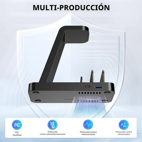 Vista 6 de Cargador inalámbrico para iPhone - Estación de carga 5 en 1 para múltiples dispositivos Apple: Soporte de carga rápida inalámbrica para iPhone 17