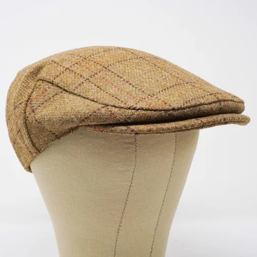 Vista 4 de Borges & Scott Gorra plana Woodsman - Totalmente impermeable - Yorkshire Tweed - Exterior 100% lana Autumn Leaf