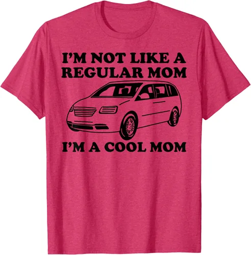 Vista 30 de Camiseta divertida de mamá con texto en inglés "I'm Not Like A Regular Mom I'm A Cool Mom", Blanco, S