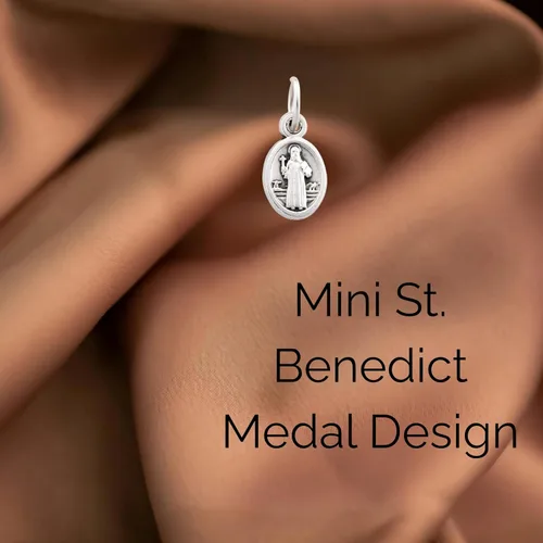Vista 5 de Catholica Shop Mini Medallas Oxidadas de Plata - María y Patronas - Pack de 12 unidades - Made in Italy