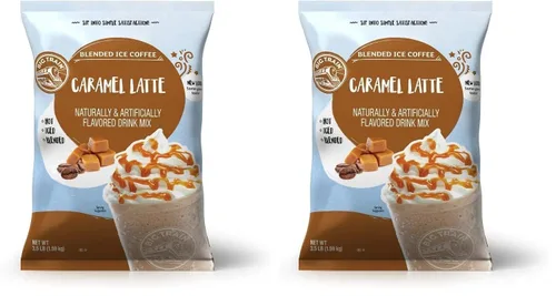 Vista 2 de Big Train Café helado mezclado con leche de caramelo, 3.5 lb / 56oz - Bolsa individual