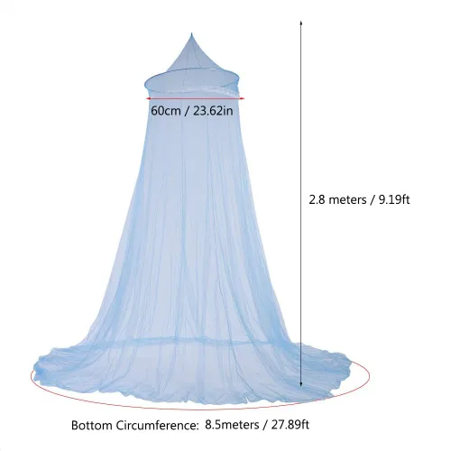 Vista 4 de Toldo para cama infantil, cúpula de malla de hilo de alta calidad, ventilación elegante de encaje de princesa para niños, toldo para cama