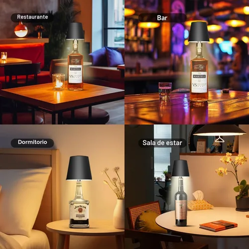 Vista 8 de 2025 Nueva Lámpara Inalámbrica para Botellas - Luces LED para Botellas de Licor y Vino, Pantalla Inalámbrica, Luz Superior para Botella de Whisky