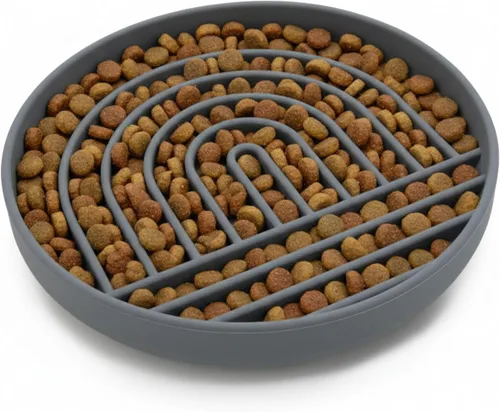 Vista 11 de Should We Go? Alimentador lento para perros y gatos, el tazón Slowdown de silicona, solución para comer lentamente con diseño moderno de alfombrilla
