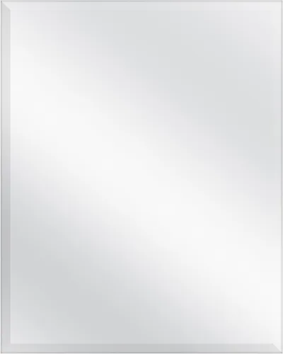 Vista 22 de MCS Simplicity - Espejo de pared grande de 21.5x25.5 pulgadas, espejo negro con detalle biselado, espejo para colgar en pared vertical u horizontal