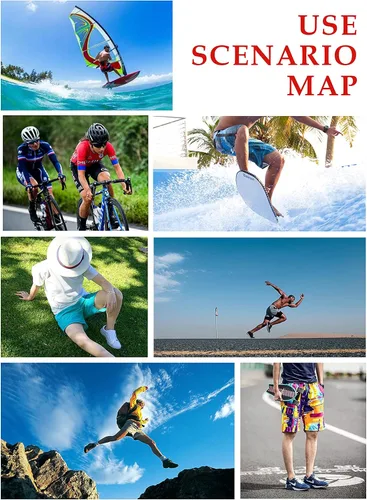 Vista 7 de TIDE TREND Mens Color-Changing Beach Swim Trunks Temperature-Sensitive Beach Surfing Pants Without Mesh Lining