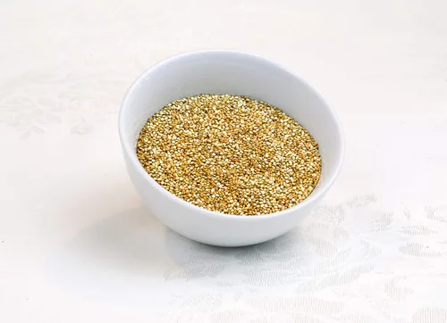 Vista 3 de Grano de quinua entera blanca dorada orgánica, sin OMG, sin gluten, a granel (3 libras)