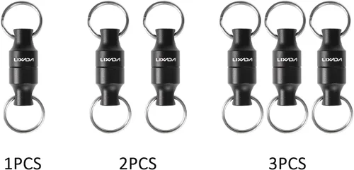 Vista 6 de LIXADA Soporte de liberación de red magnética para pesca Zinger Retractores de red de pesca con mosca, clip magnético, conector de red de aterrizaje