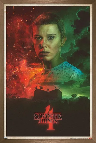 Vista 14 de Trends International Netflix Stranger Things: Season 4 - Póster de pared de once hojas, 14.725 x 22.375 pulgadas, versión enmarcada de madera