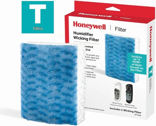 Vista 2 de Honeywell HFT600PF1 Filtro de Mecha de Repuesto T, 1 paquete, Blanco