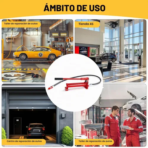 Vista 7 de Kit portátil de reparación de auto con gato hidráulico para levantar toneladas, pesado