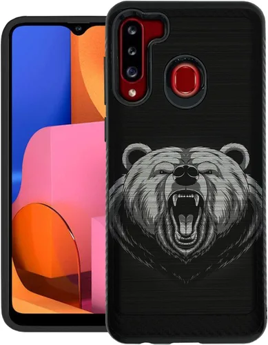 Vista 10 de CasesOnDeck - Carcasa resistente compatible con Samsung Galaxy A21 y A21 (armadura cepillada)