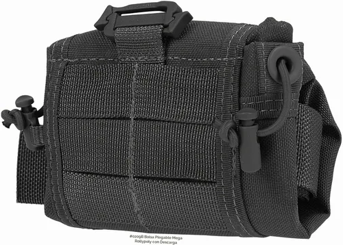 Vista 7 de Maxpedition Bolsa con tapa grande, para llevar accesorios de caza, tiro, o lavandería en viaje. Negro