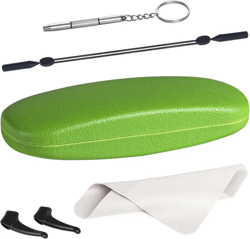 Vista 29 de RayLove Fundas rígidas unisex para gafas, estuche protector para gafas