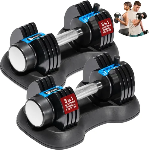 Vista 13 de Lifepro Adjustable Dumbbells Set – Quick Adjustment, Anti Slip Handle – Space Saving & Strength Training Weights for Home Gym Exercise & Fitness