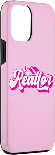Vista 3 de iPhone 12 Pro Max Agente de Bienes Raíces Mujer Rosa Caso