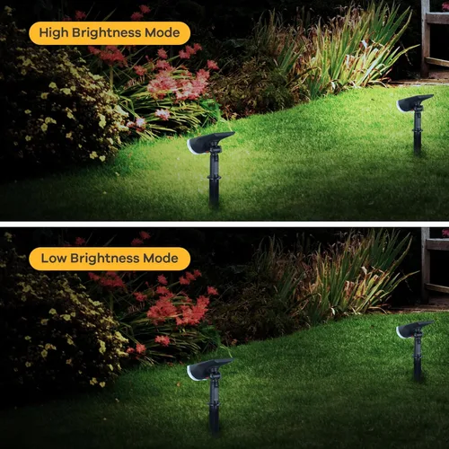 Vista 4 de Linkind Luces Solares para Exteriores StarRayS, Focos Solares Brillantes para Exteriores, Focos Impermeables IP67 para Jardín Patio Paisaje Sendero